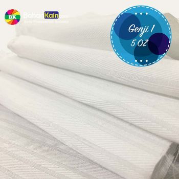 Kain Baju Karate Polyester Salur – Genji 1 Lebar 145 cm